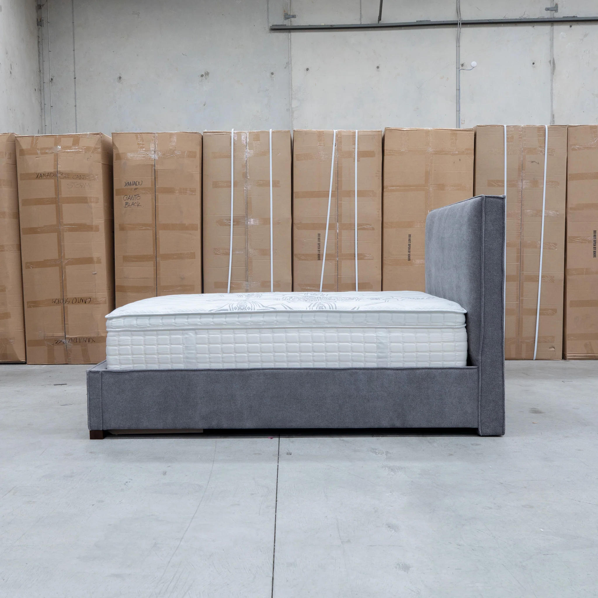 Talia Queen Fabric Storage Bed - Storm - Image 16