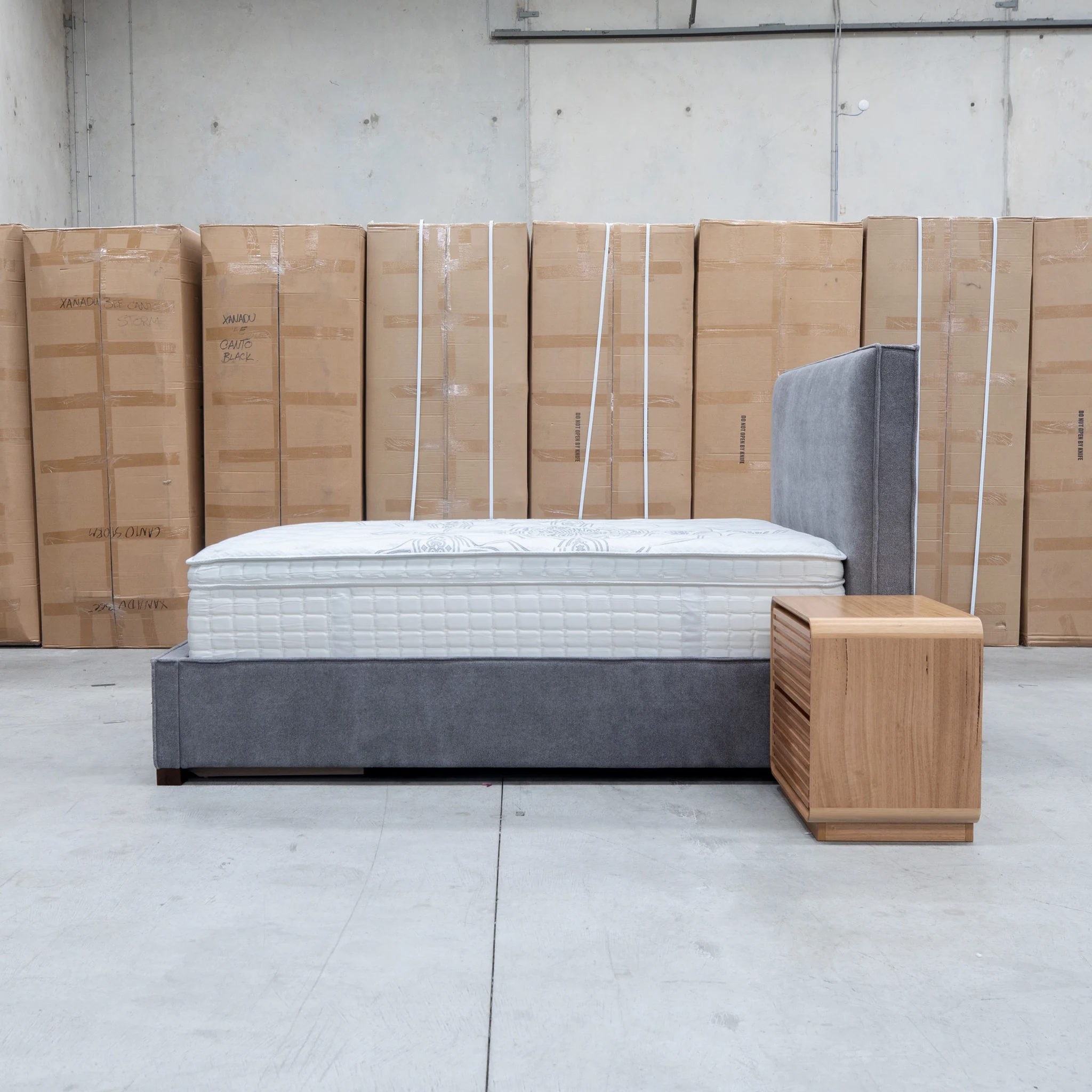 Talia Queen Fabric Storage Bed - Storm - Image 18