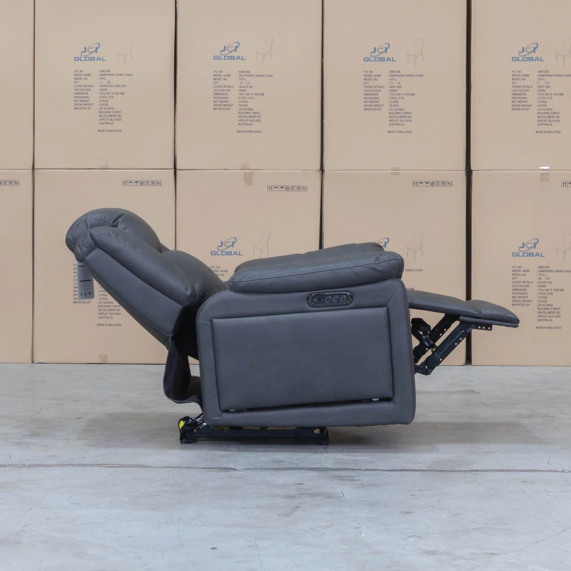 Venus Triple-Motor Recliner - Charcoal - Image 10