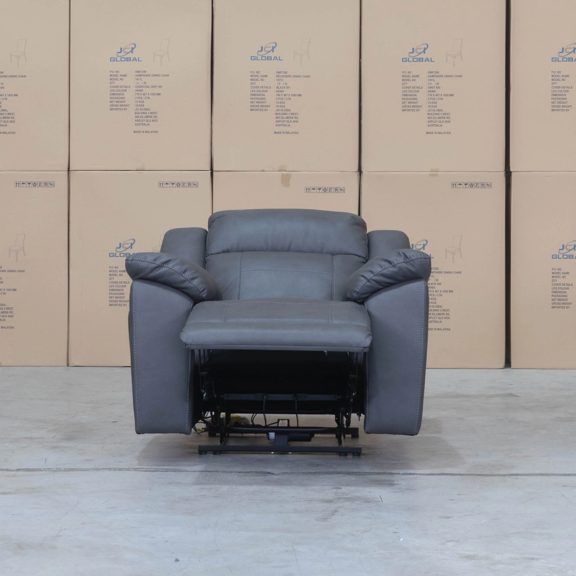 Venus Triple-Motor Recliner - Charcoal - Image 5