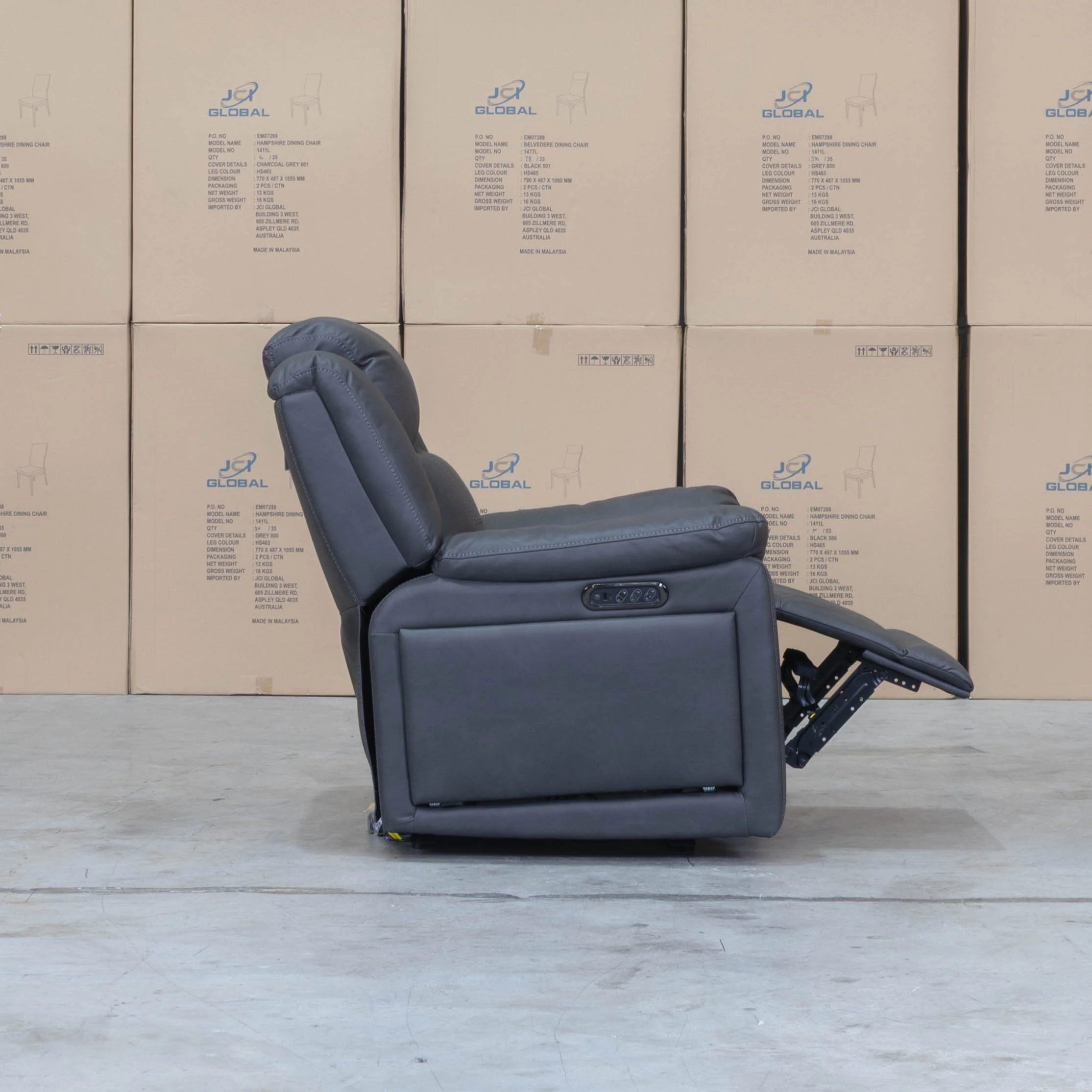 Venus Triple-Motor Recliner - Charcoal - Image 9