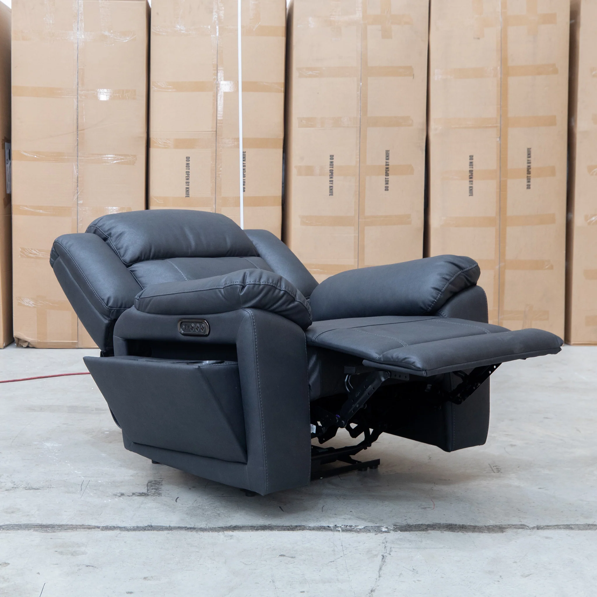 Venus Triple-Motor Electric Recliner - Coal - Image 12