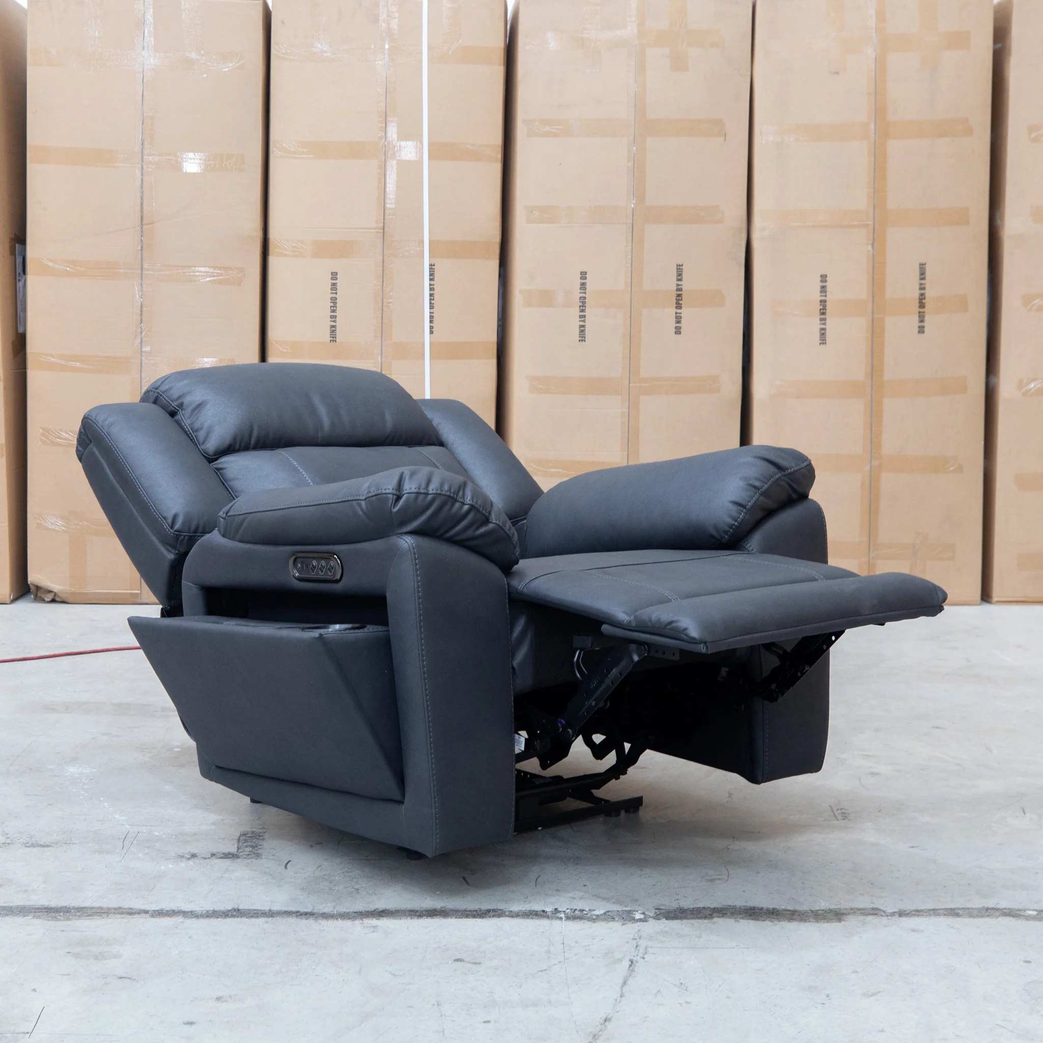 Venus Triple-Motor Electric Recliner - Coal - Image 13