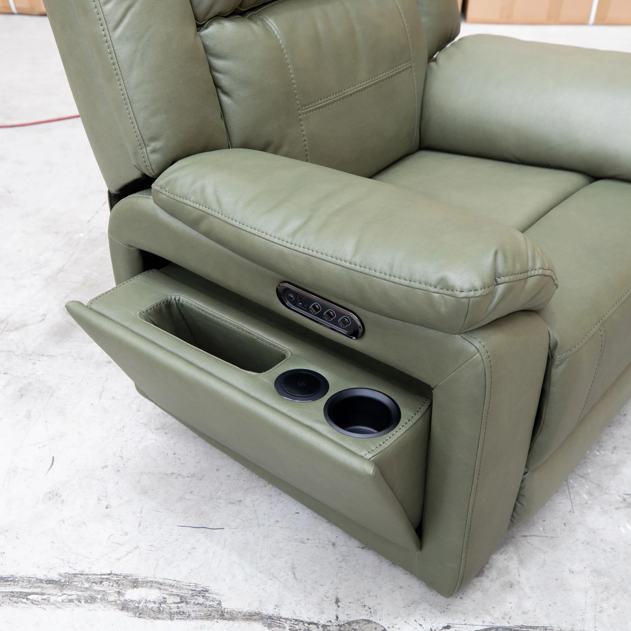 Venus Triple-Motor Electric Recliner - Moss - Image 18
