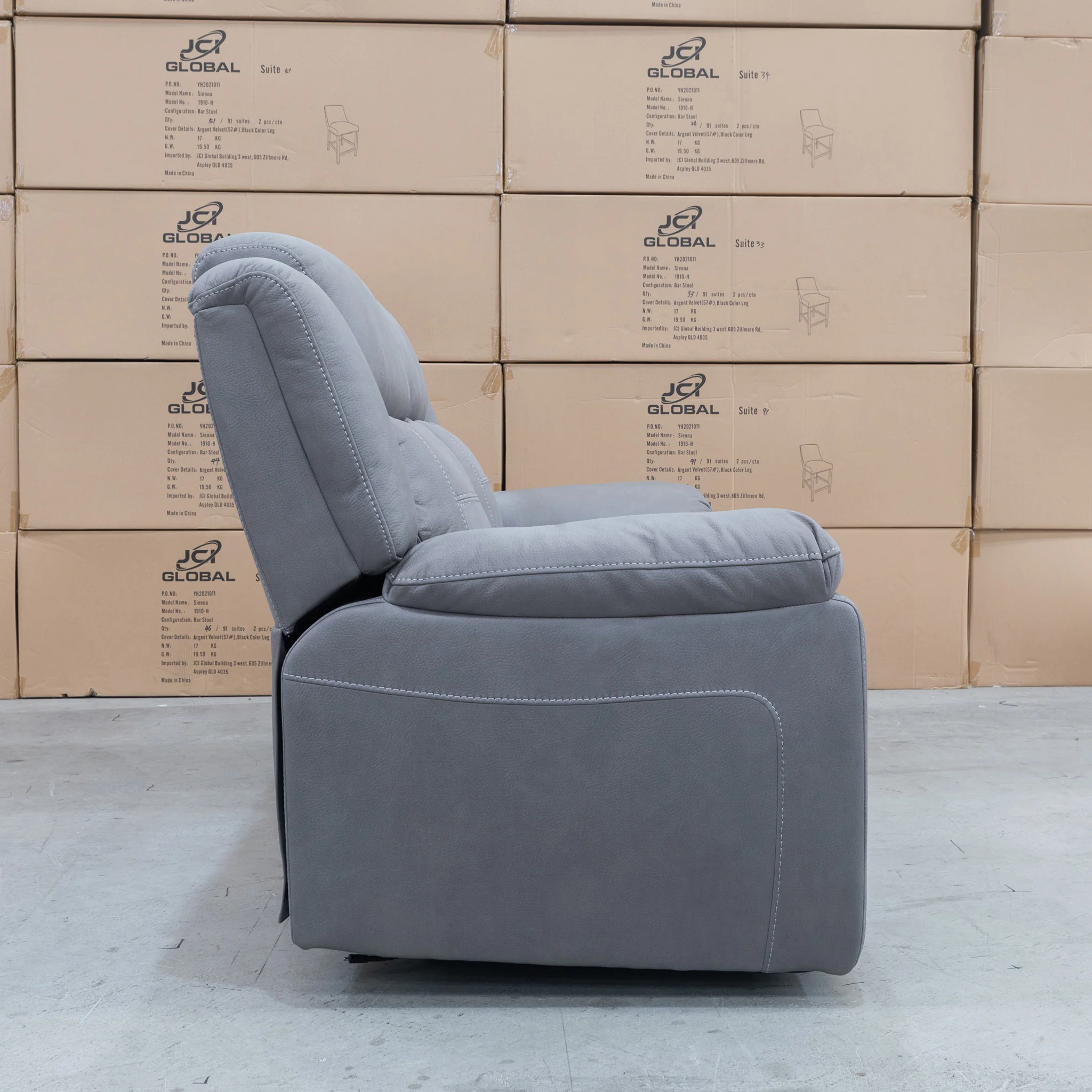 Venus Two Seat Dual-Motor Recliner Theatre - Ash - MK1 - Image 8